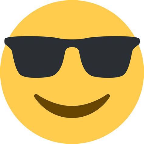 emoji con lentes negros